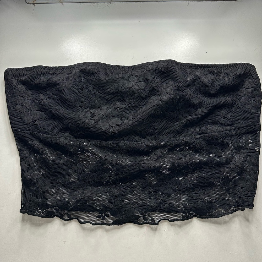 SHEIN Floral Lace Black Bandeau